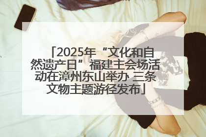 2025年“文化和自然遗产日”福建主会场活动在漳州东山举办 三条文物主题游径发布