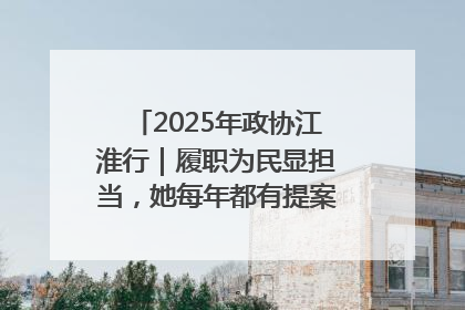 2025年政协江淮行｜履职为民显担当，她每年都有提案被评为“优秀”