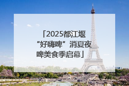 2025都江堰“好嗨啤”消夏夜啤美食季启幕