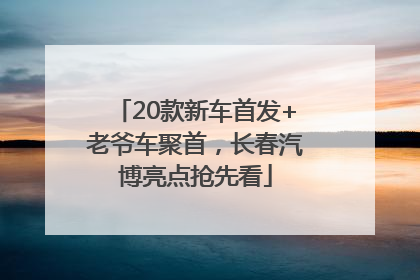 20款新车首发+老爷车聚首，长春汽博亮点抢先看