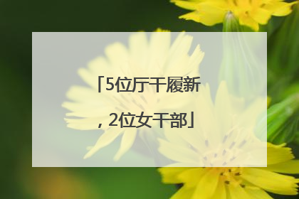 5位厅干履新，2位女干部