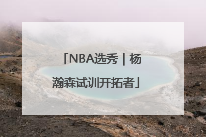 NBA选秀｜杨瀚森试训开拓者